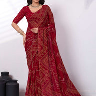 Beautiful Printed Saree with Blouse Piece for Cultural Celebrations | RMF-SUHAGAN VOL-4