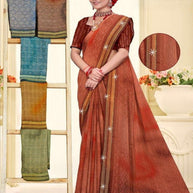 Stylish Printed Saree without Blouse for Traditional Celebrations | SSR-NORA