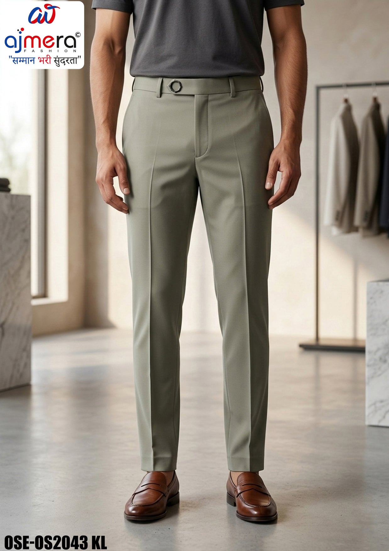 Premium Men's Formal Pant for Office & Business Wear | OSE-OS2043 KL