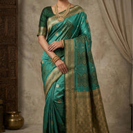Stylish Jacquard Silk Saree with Blouse Piece for Festive Collection | KSM(M)-DASTAN