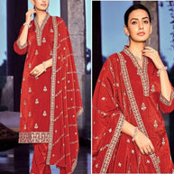 Designer Top Pant Dupatta Set for Women | TNC-VRINDA