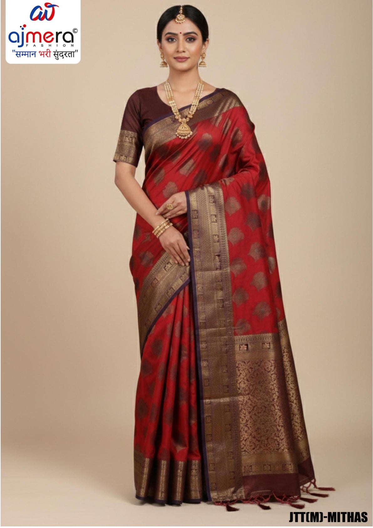 Factory Rate Dyed Matching Saree with Blouse Piece for Premium Ethnic and Traditional Wear | JTT(M)-RIYA