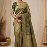 Elegant Jacquard Silk Saree with Designer Blouse Piece for Festive Elegance | YOG-HISTORY