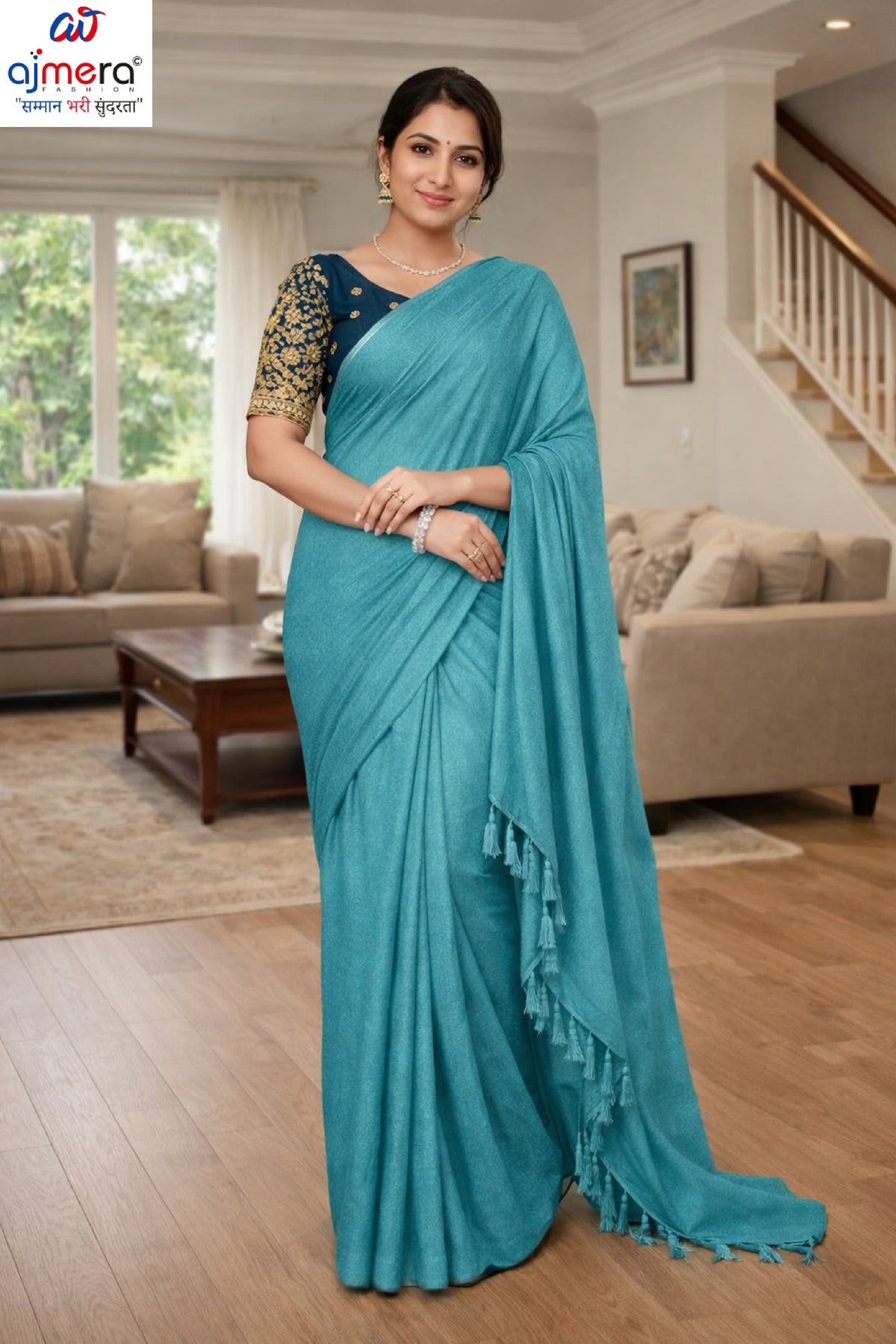 Trendy Dyed Matching Saree with Blouse Piece for Premium Ethnic and Traditional Wear | RLL-KRISHNA SILK-1