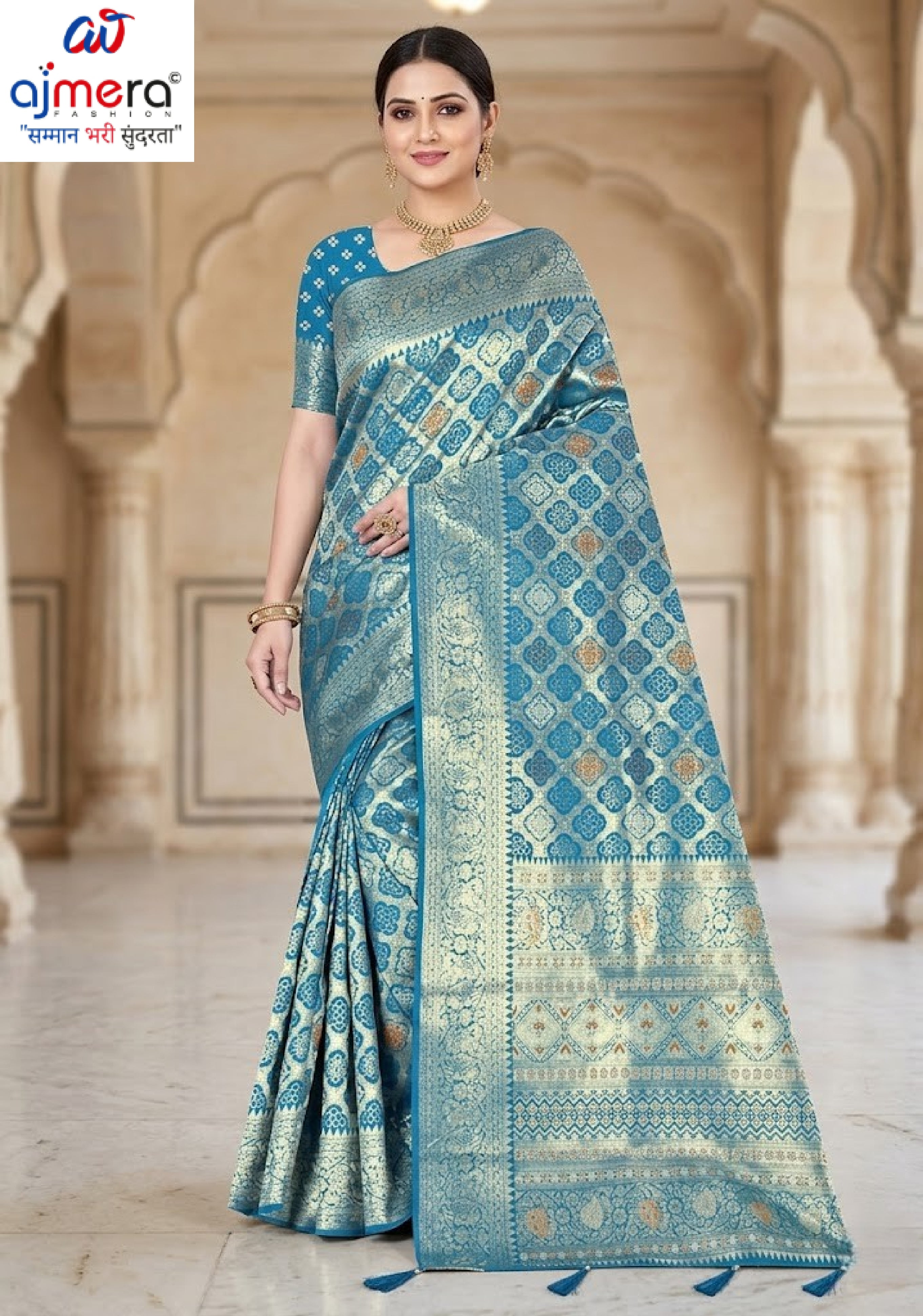 Premium Jacquard Silk Saree with Matching Blouse Piece for Ethnic Celebrations | TUL-PREM PAKHI SILK VOL-05