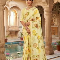 Premium Printed Saree with Matching Blouse Piece for Ethnic Elegance | RDD-GULISTA