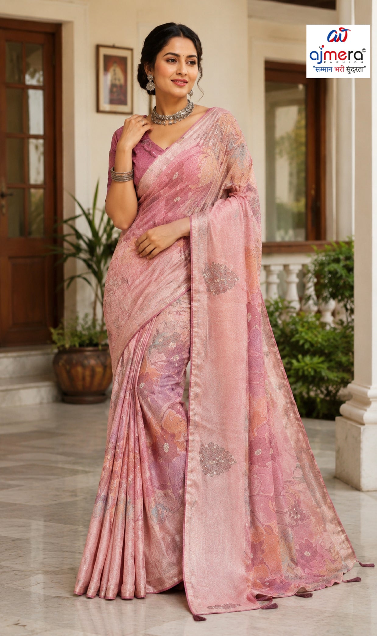 Exclusive Printed Saree with Blouse Piece for Elegant Ethnic Look | RDD-SHILPA