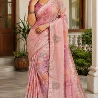 Exclusive Printed Saree with Blouse Piece for Elegant Ethnic Look | RDD-SHILPA