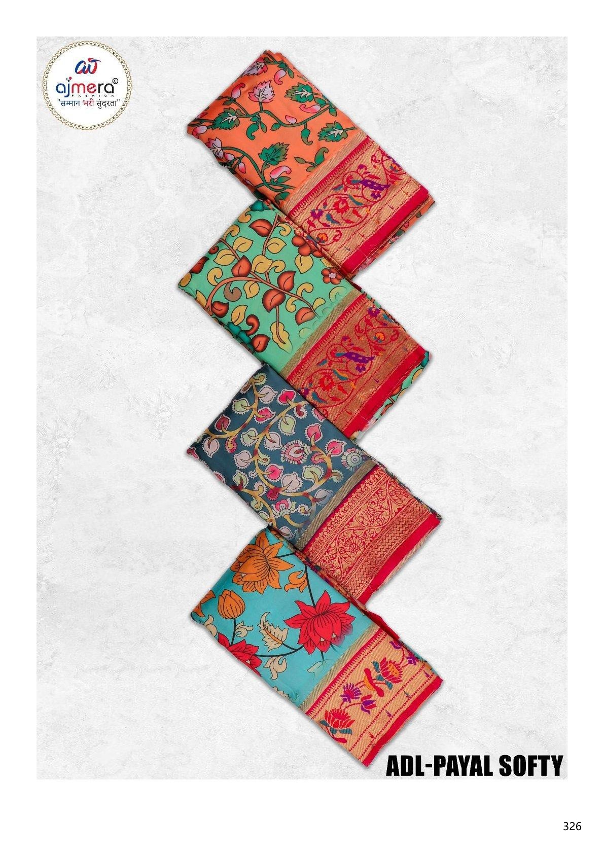 Exclusive Jacquard Silk Saree with Blouse Piece for Premium Cultural Wear | ADL-PAYAL SOFTY