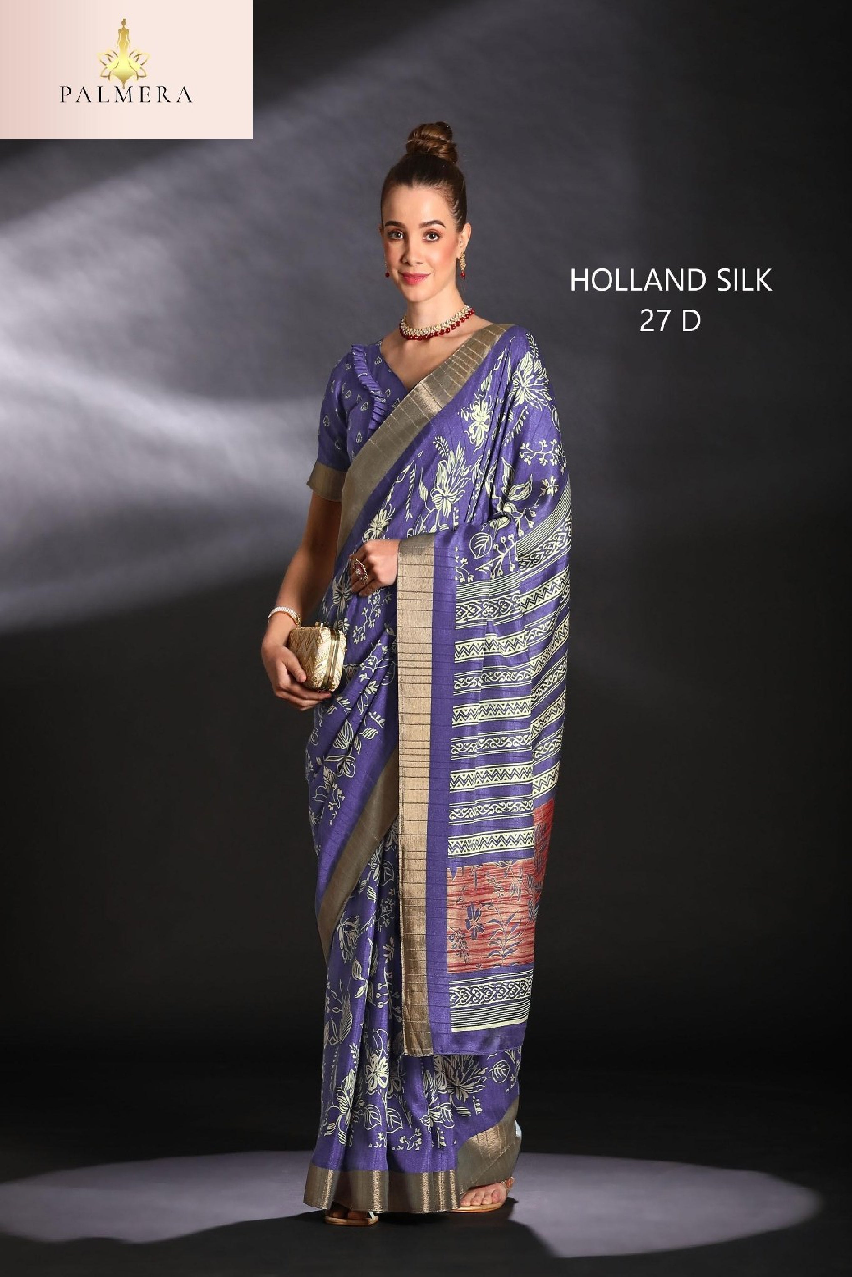 Silk Kota Silk Saree with Blouse for Premium Ethnic and Traditional Wear | ALL-HOLLAND SILK-27