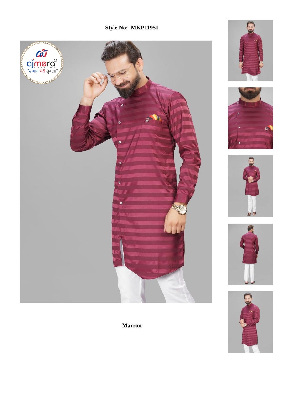 Premium Men's Kurta & Payjama for Wedding & Festive Wear | SNA-MKP11951