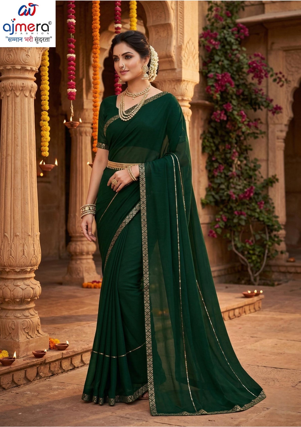 Factory Rate Dyed Matching Saree with Blouse Piece for Premium Ethnic and Traditional Wear | RAL-SHATAK