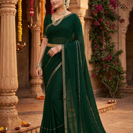 Factory Rate Dyed Matching Saree with Blouse Piece for Premium Ethnic and Traditional Wear | RAL-SHATAK