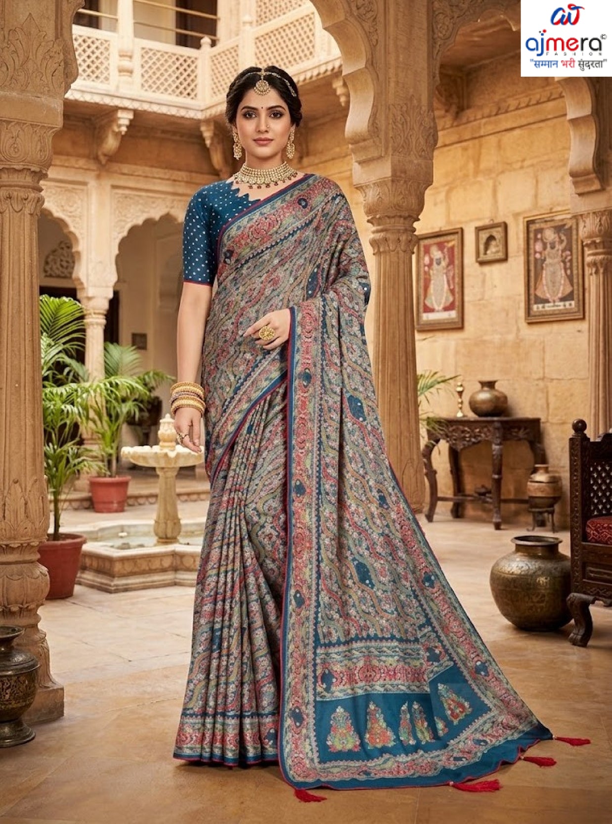 Exclusive Printed Saree with Blouse Piece for Elegant Ethnic Look  | RDD-MRUNALI