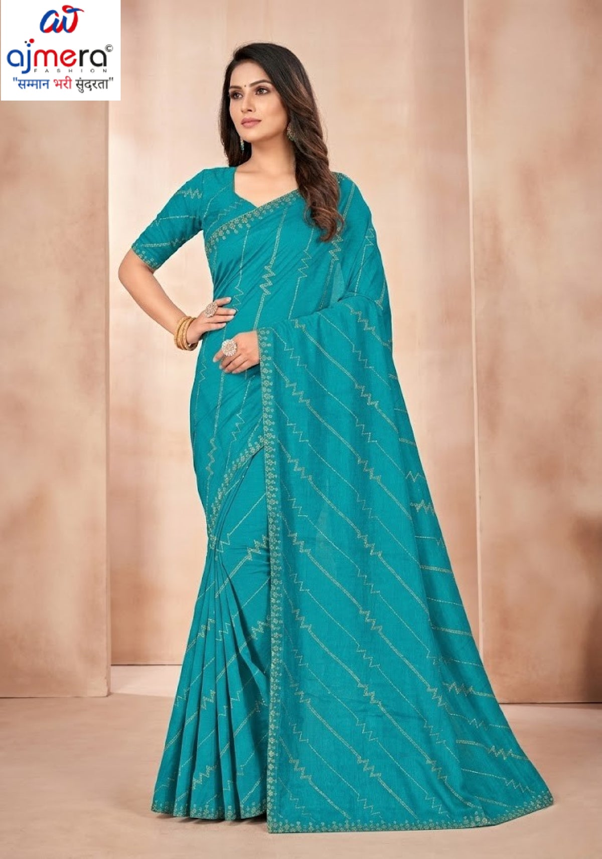Fandy Factory Rate Dyed Matching Saree with Blouse Piece for Premium Ethnic and Traditional Wear | RAL-SHRIVALLI