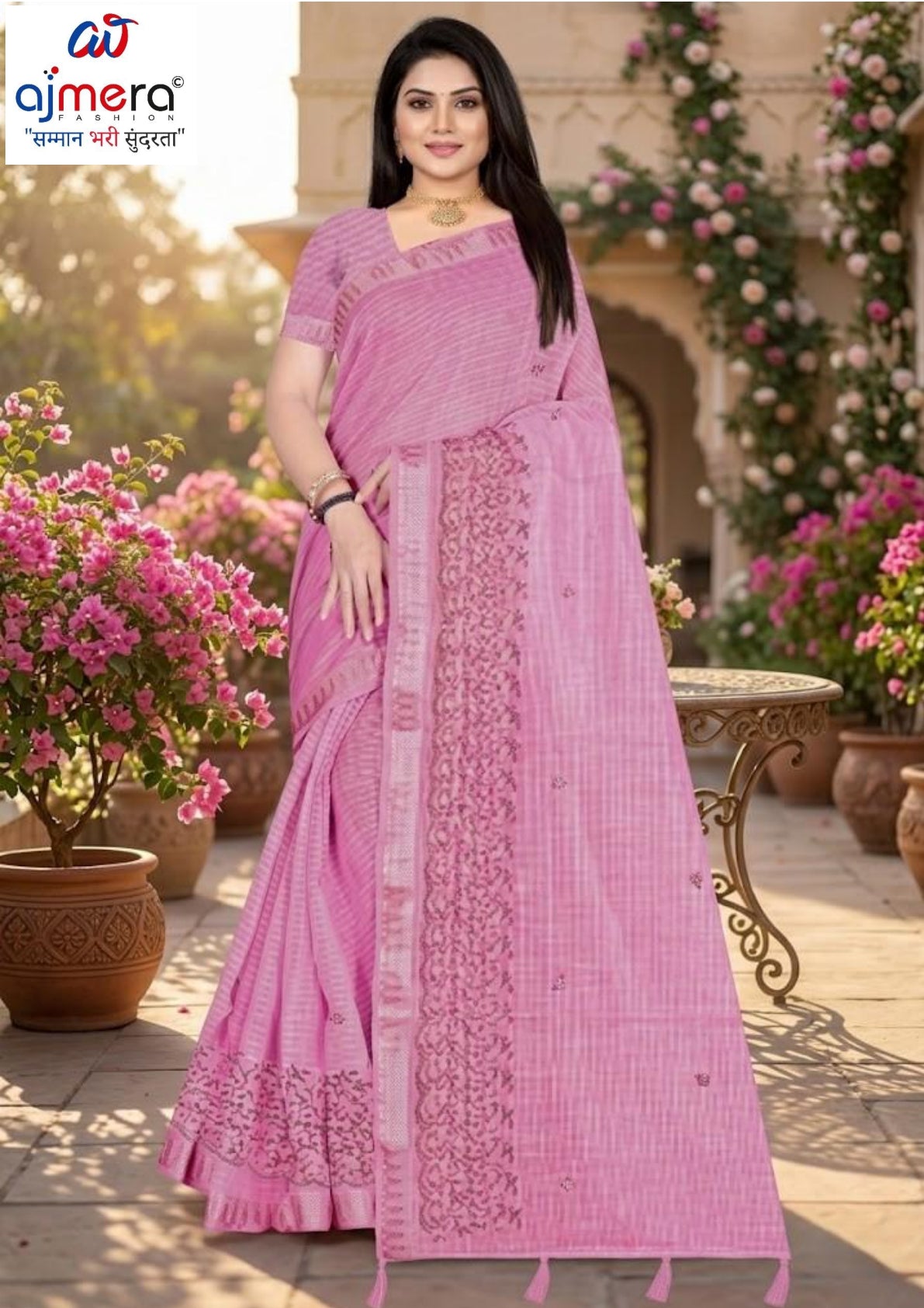 Classic Craft Jacquard Silk Saree With Blouse Piece | MTE-25351