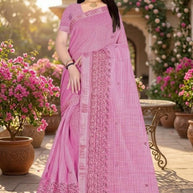 Classic Craft Jacquard Silk Saree With Blouse Piece | MTE-25351