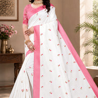 Daily Wear Cotton Saree with Blouse Piece for Premium Ethnic and Traditional Wear | PUT-TRUMP-2
