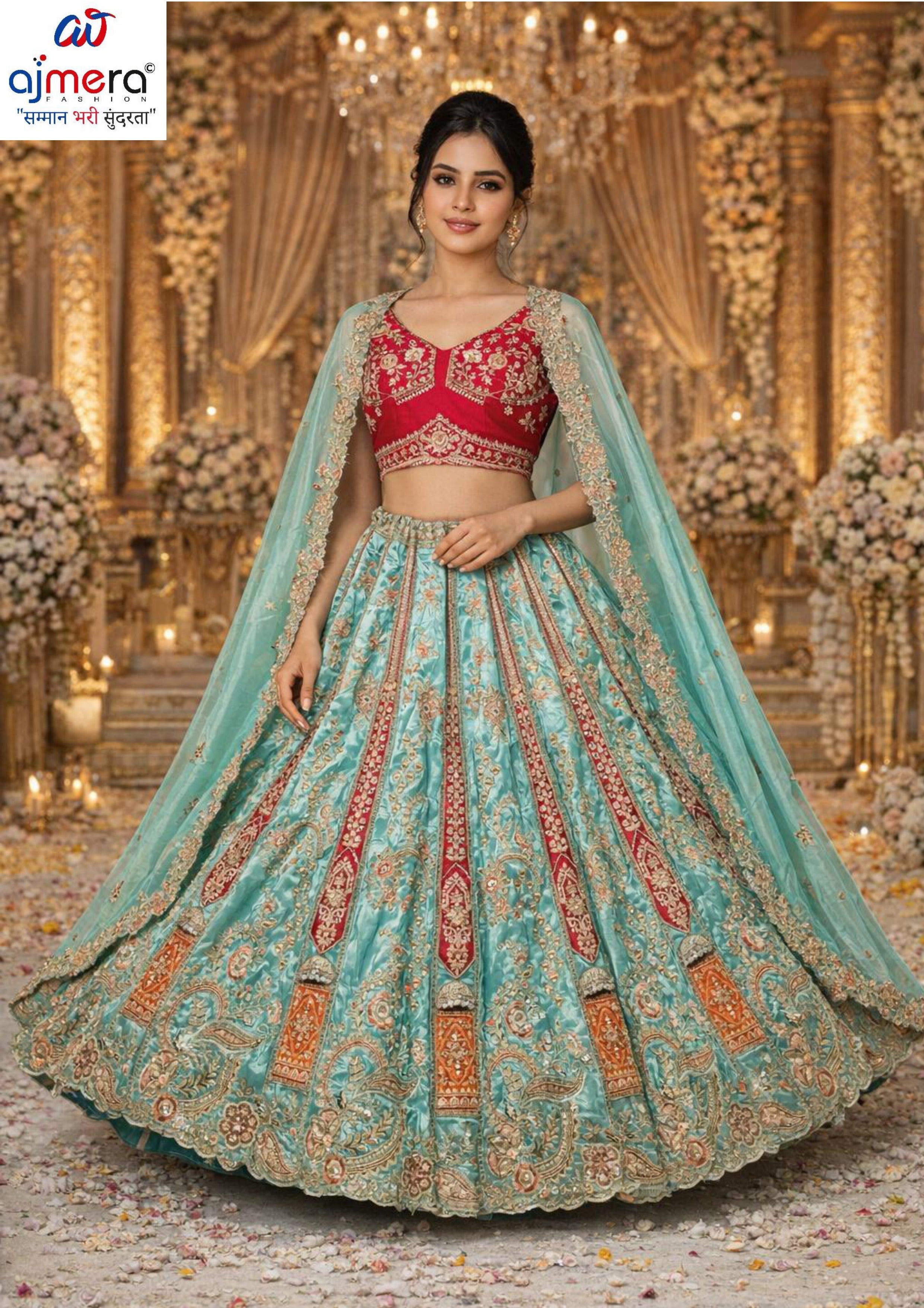 Fancy Embroidery Lehenga Choli Manufacturer Supplier Exporter|ADD-VIBHA