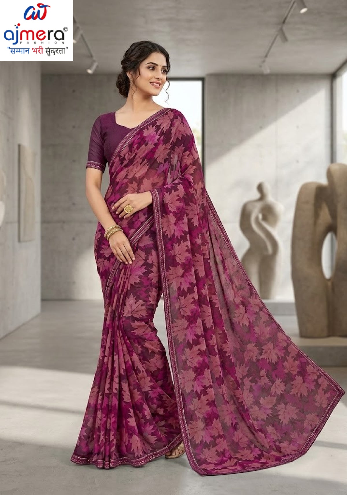 Contemporary Printed Saree with Blouse Piece for Premium Wear  | RDD-MANVI