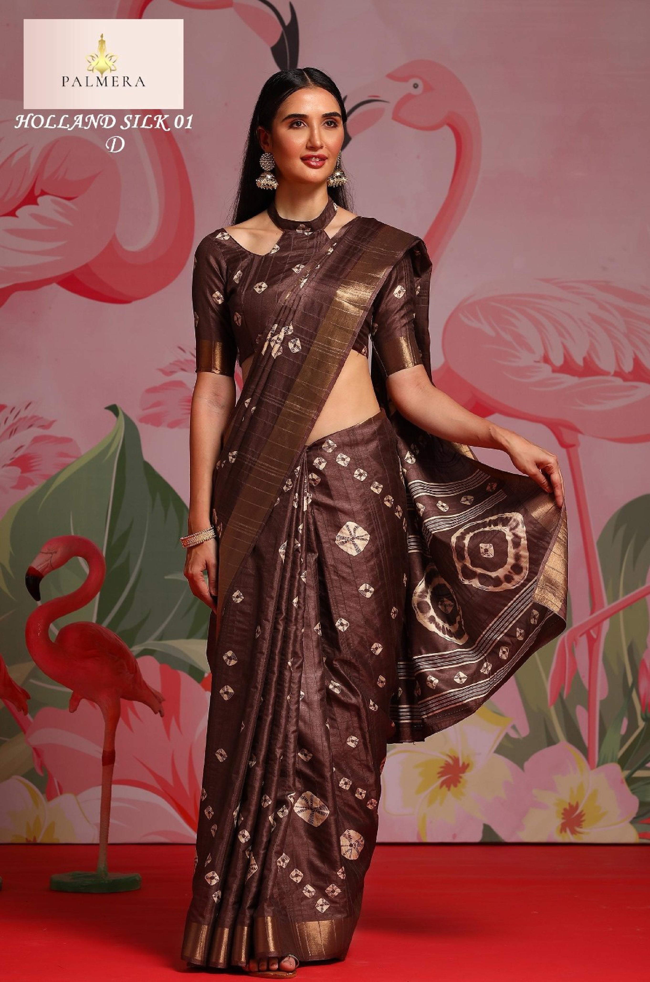 Holland Silk Handloom Silk Saree with Blouse for Premium Ethnic and Traditional Wear | ALL-HOLLAND SILK-01
