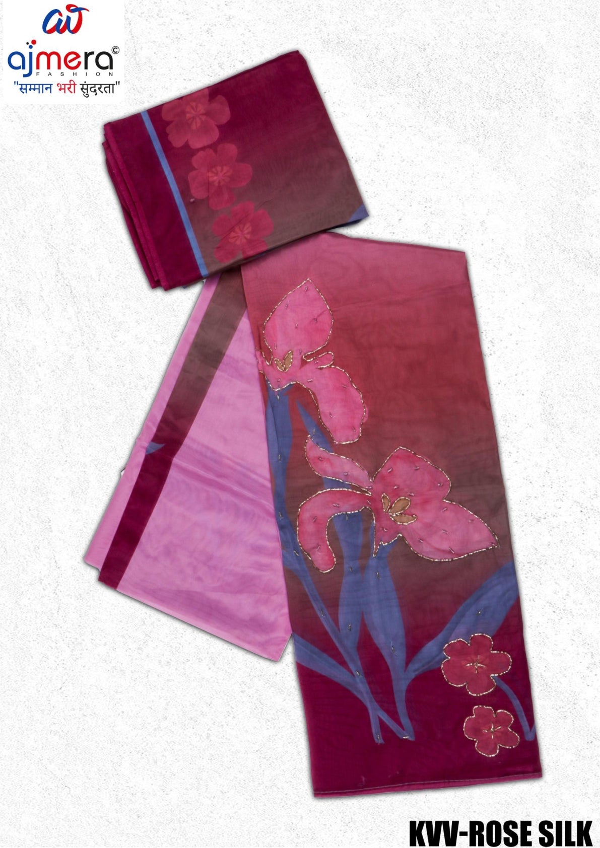 Luxury Organza Dress Material for Wholesale Fashion Stores | KVV-ROSE SILK