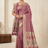 Wedding Jacquard Silk Saree With Blouse Piece | AYH-ORCHID