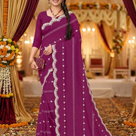 Dyed Matching Saree Manufacturer with Blouse Piece for Premium Ethnic and Traditional Wear | SRS-SHYAM SUNDARI