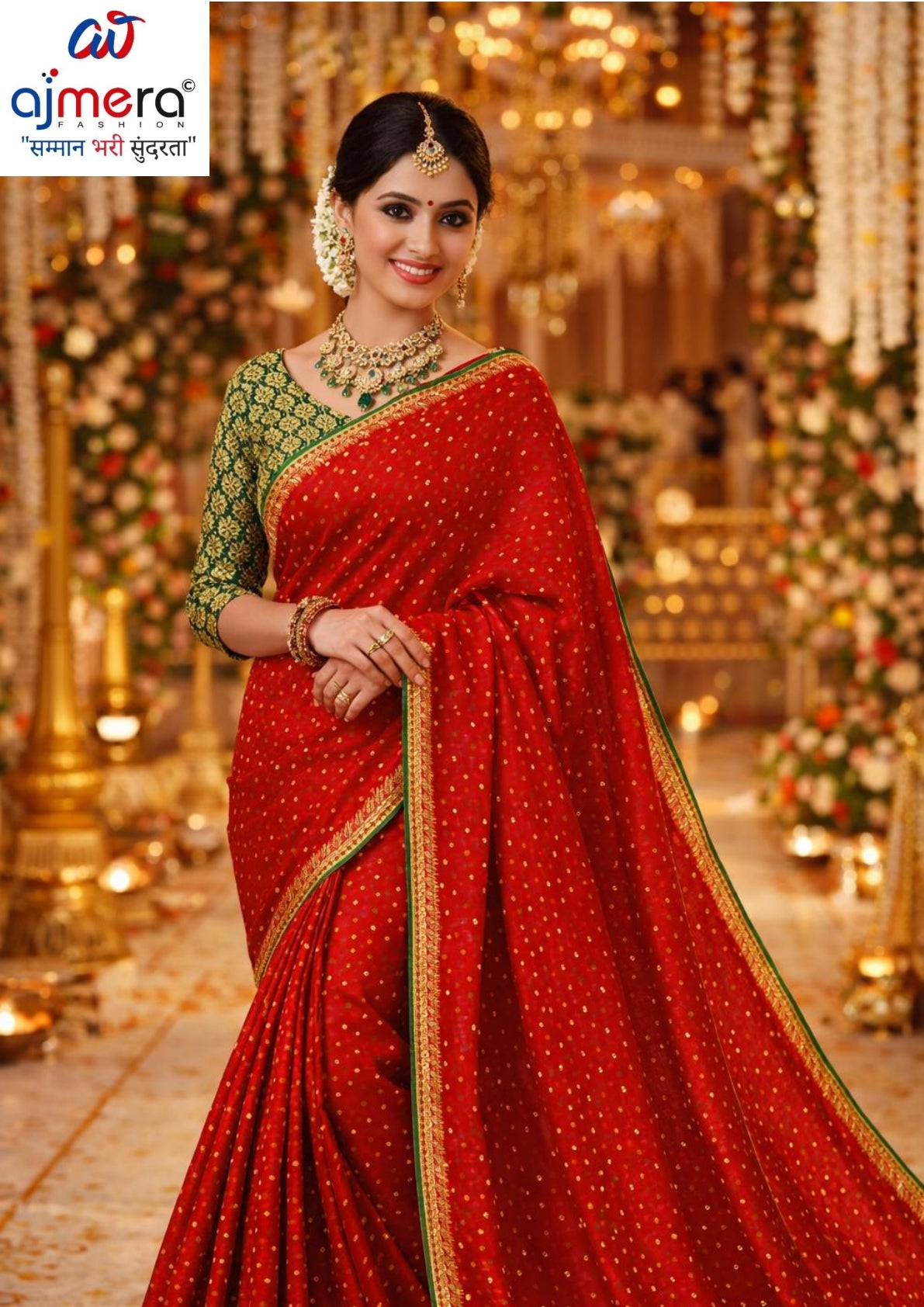 Designer Printed Saree with Blouse Piece for Special Occasions  | TD-RADHA