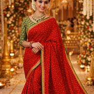Designer Printed Saree with Blouse Piece for Special Occasions  | TD-RADHA