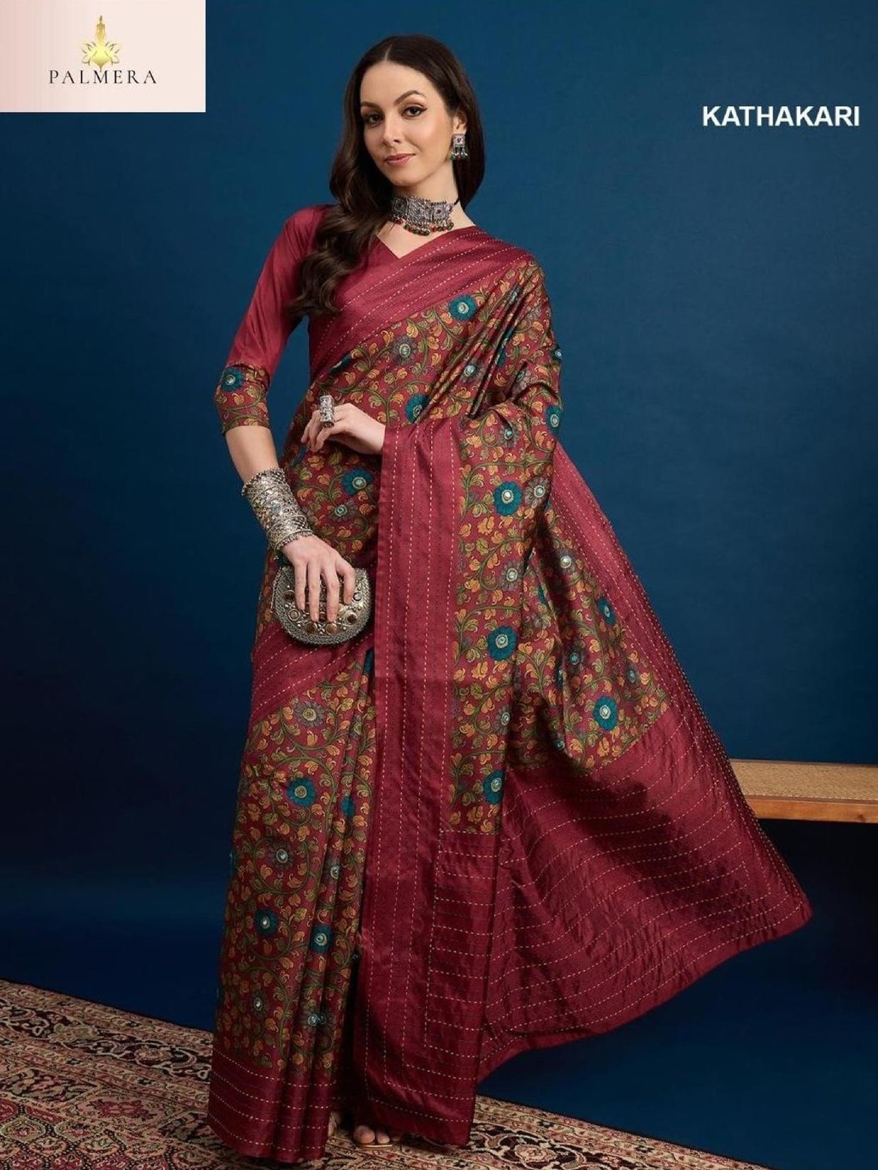 Palmera Saree Wholesaler and Palmera Saree Supplier | ALL-KATHAKARI VOL-02