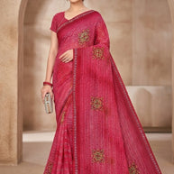 Designer Printed Saree with Blouse Piece for Special Occasions  | SNR-DEVIKA