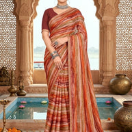 Graceful Printed Saree with Blouse Piece for Modern Ethnic Fashion | PRM-NEW FASHION