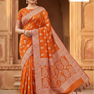 Rich Jacquard Silk Saree without Blouse for Sophisticated Ethnic Style | DS-YAMUNA