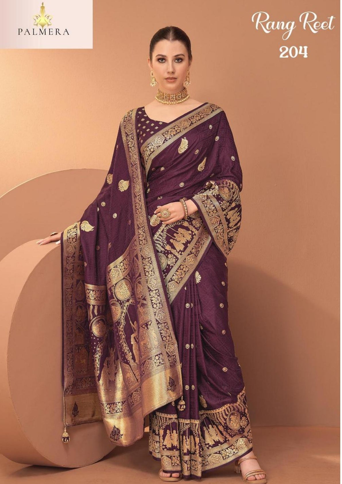 Palmera Saree Manufacturer and Palmera Saree Supplier | ALL-RANG REET VOL-02