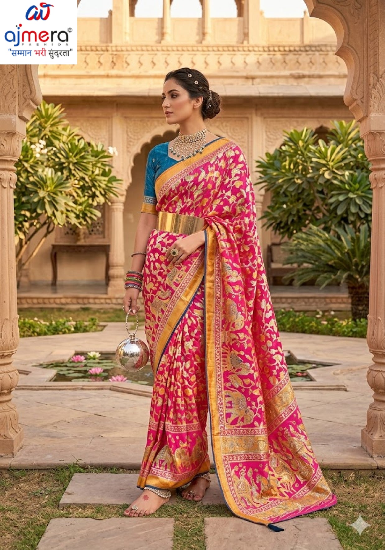 Exclusive Printed Saree with Blouse Piece for Elegant Ethnic Look | VDT-ZOYA BRASSO-32