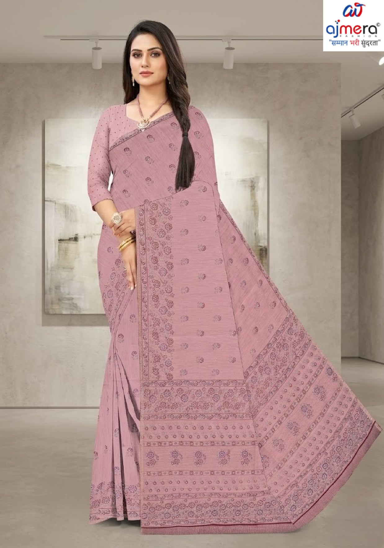 Suti Cotton Saree with Blouse Piece for Premium Ethnic and Traditional Wear | DFL-SANVI-07