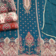 Premium Designer Unstitched Suit Set | AAR-RAS MALAI