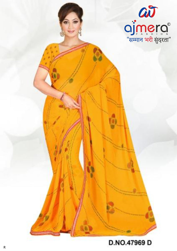 Premium Printed Saree with Matching Blouse Piece for Ethnic Elegance | VER-HEERA-47969