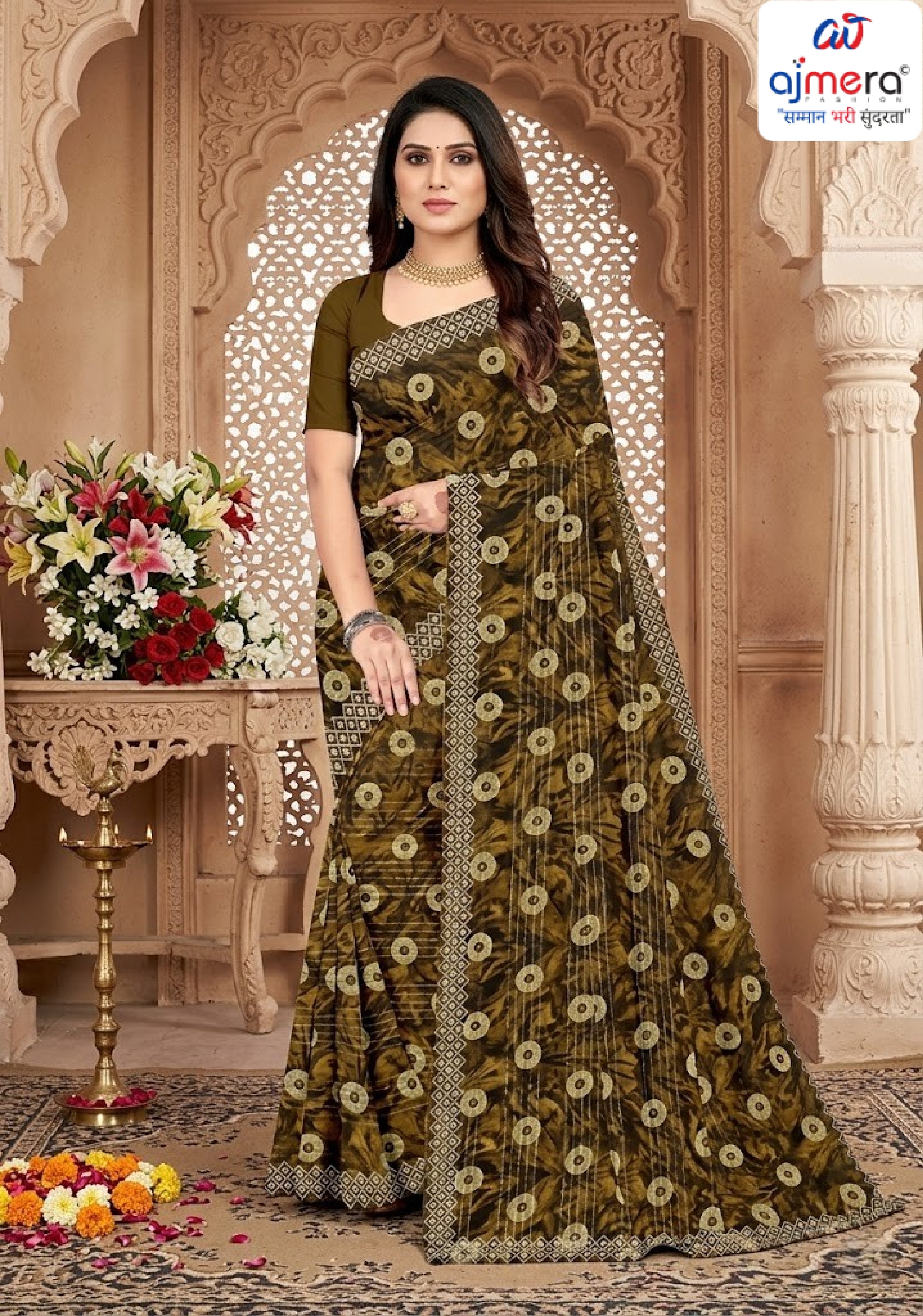 Contemporary Printed Saree with Blouse Piece for Premium Wear  | GPT-CHANCHAL-1