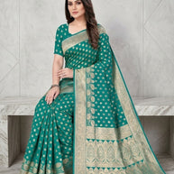 Rich Jacquard Silk Saree with Blouse Piece for Sophisticated Ethnic Style | TUL-VEERA SILK VOL-02