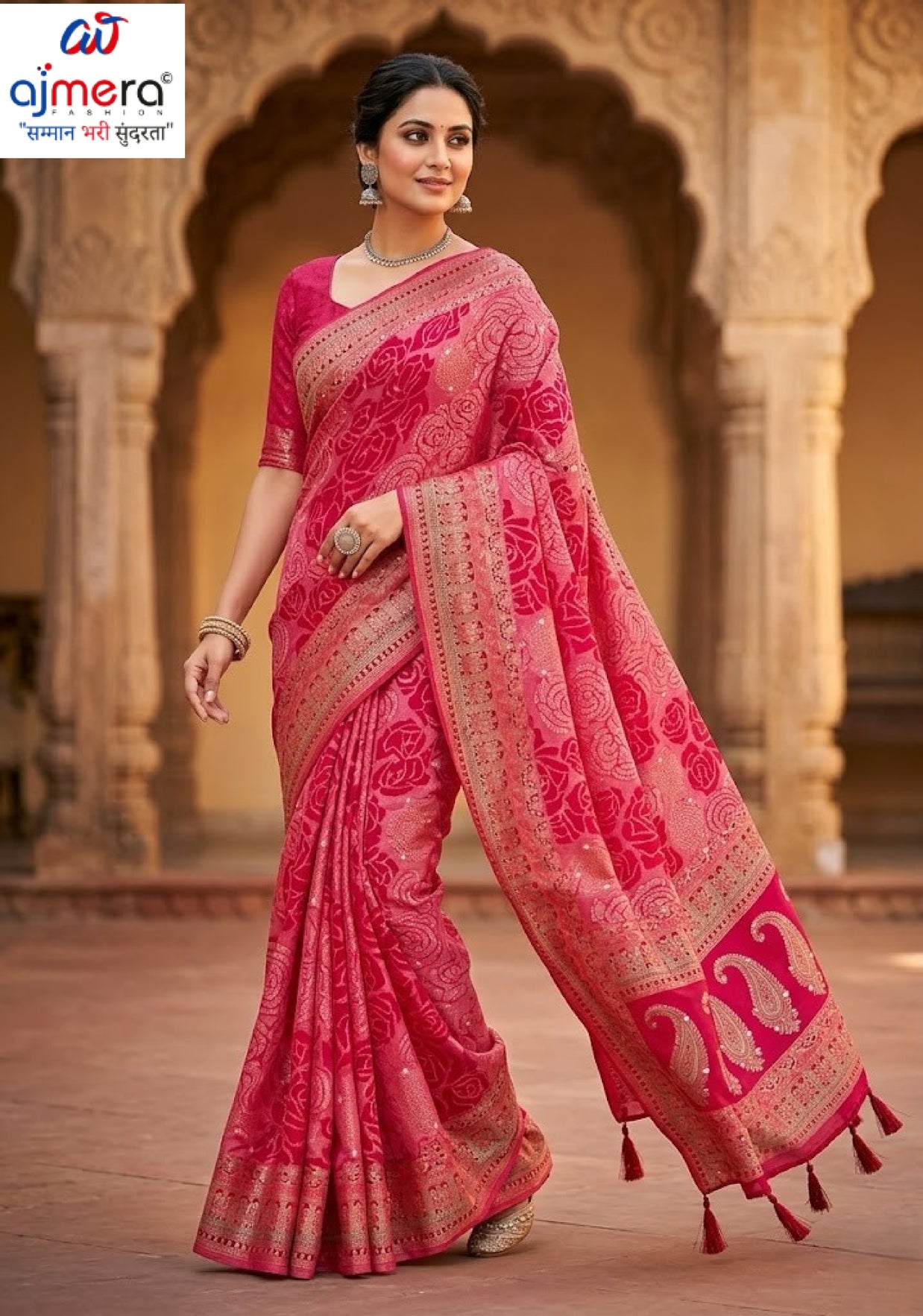 Graceful Printed Saree with Blouse Piece for Modern Ethnic Fashion | RDD-INDIRA VOL-03