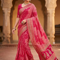 Graceful Printed Saree with Blouse Piece for Modern Ethnic Fashion | RDD-INDIRA VOL-03