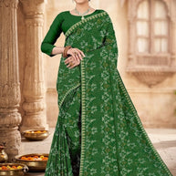 Beautiful Printed Saree with Blouse Piece for Cultural Celebrations | TD-SAVAN