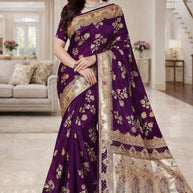 Designer Jacquard Silk Saree with Blouse Piece for Traditional Occasions | TUL-CLEAR SILK VOL-20