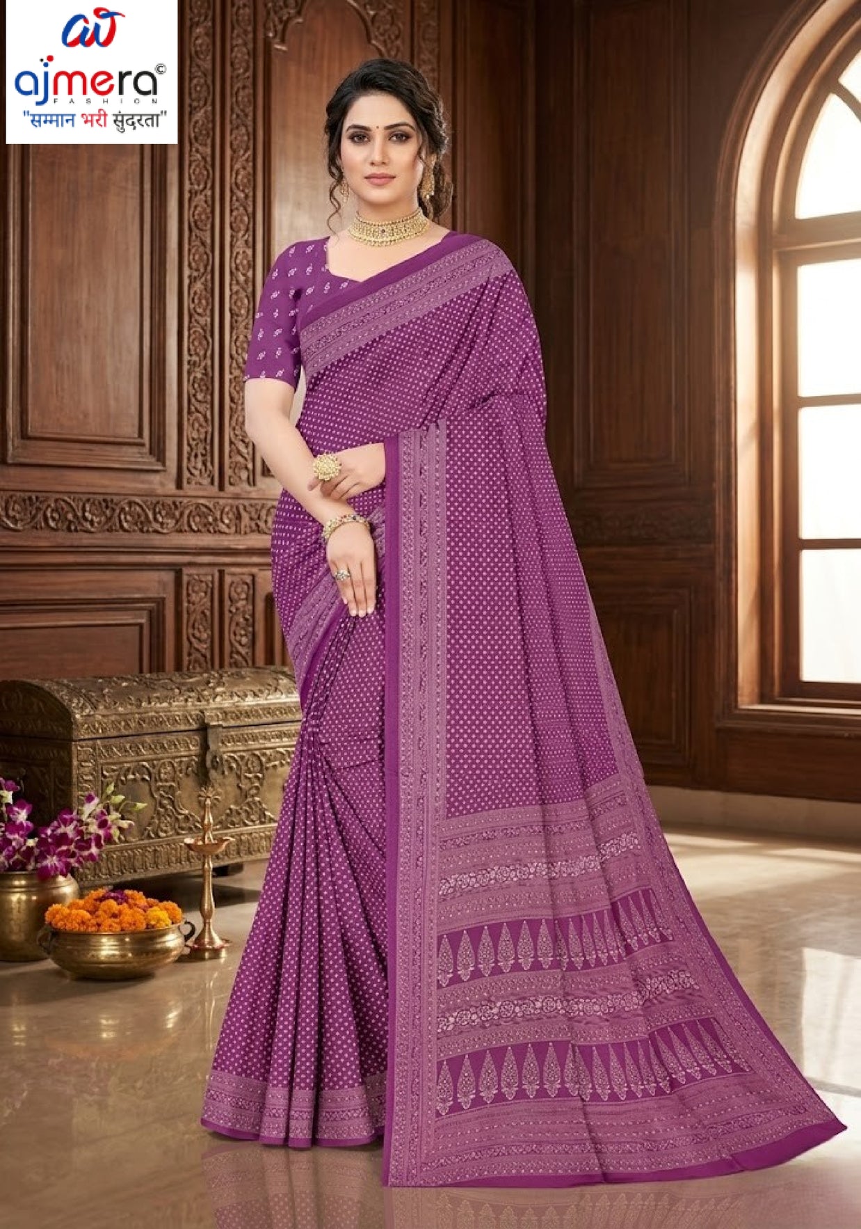Designer Printed Saree with Blouse Piece for Special Occasions | PUS-DREAM GIRL-314