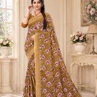 Beautiful Printed Saree with Blouse Piece for Cultural Celebrations  | GLC-ASHIRWAD
