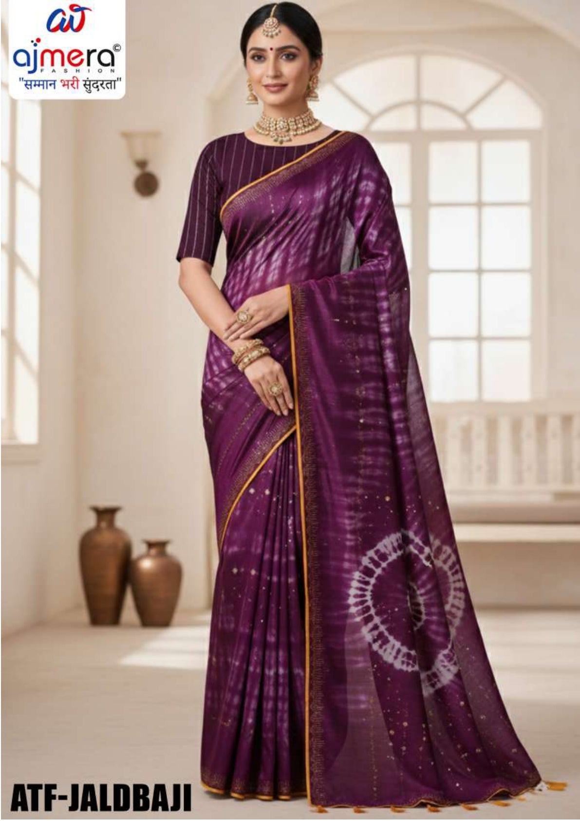 Saree Manufacturer in Surat with Blouse Piece for Premium Ethnic and Traditional Wear | ATF-JALDBAJI