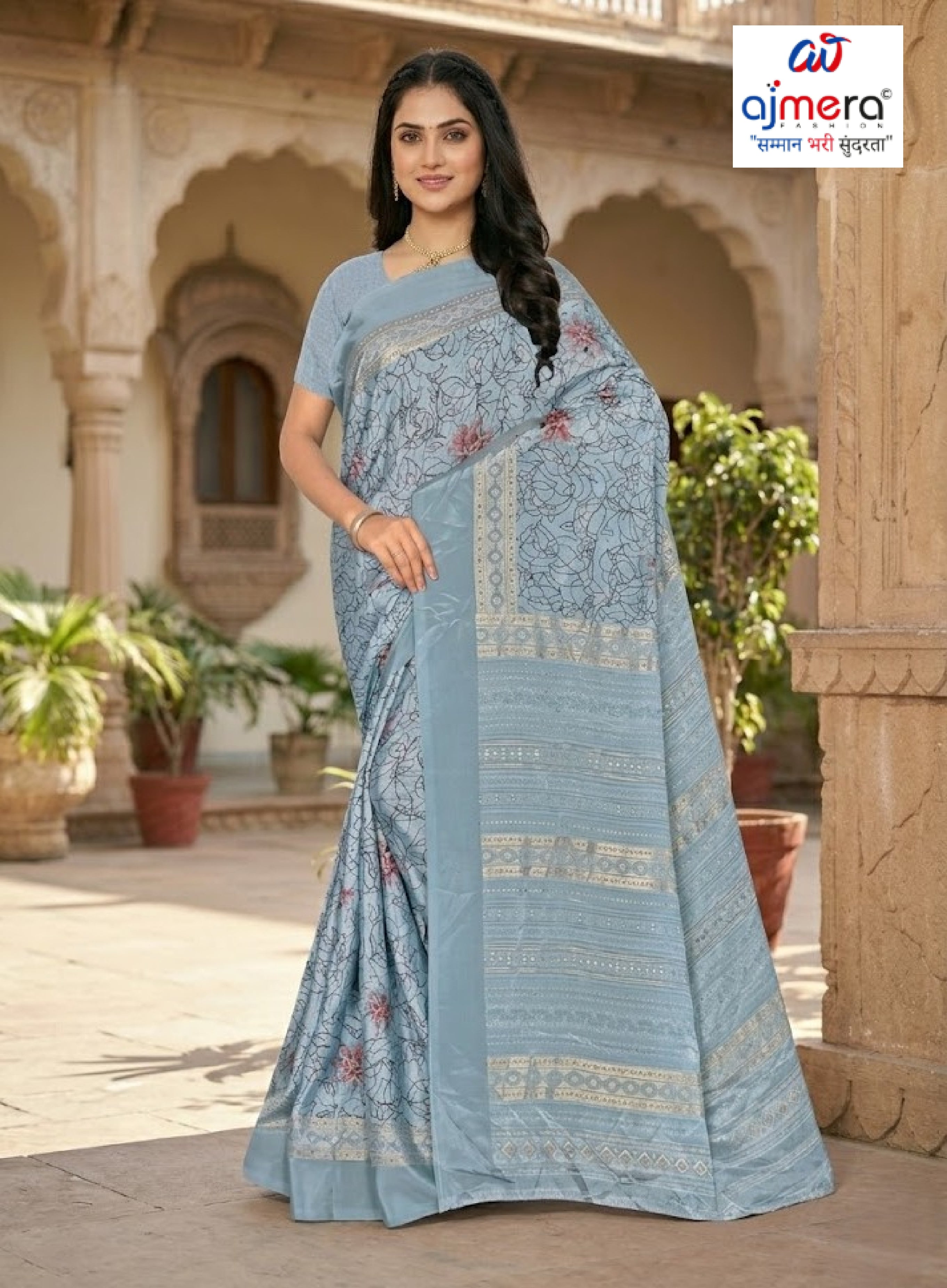 Premium Printed Saree without Blouse for Ethnic Elegance  | GLC-SWEETY