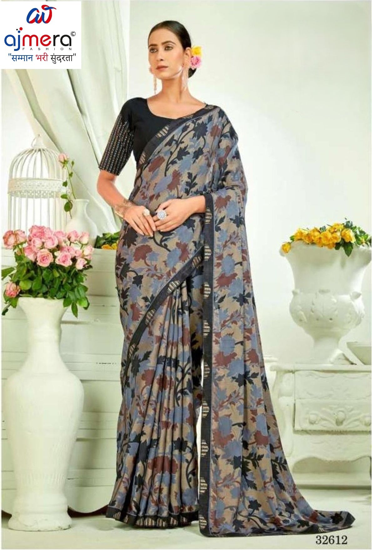 Designer Printed Saree with Blouse Piece for Special Occasions  | RDD-TAPASYA